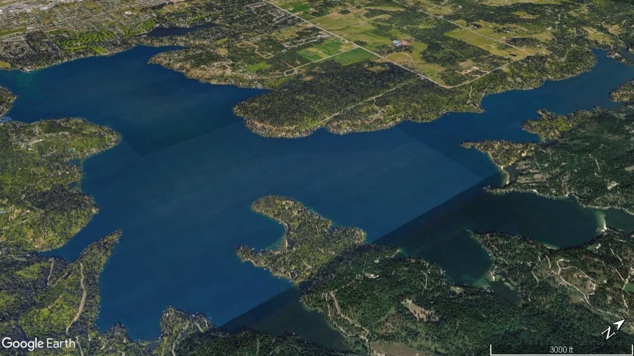 Hayden Lake in North Idaho